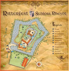 Lageplan Ritterfest Schloss Rheydt